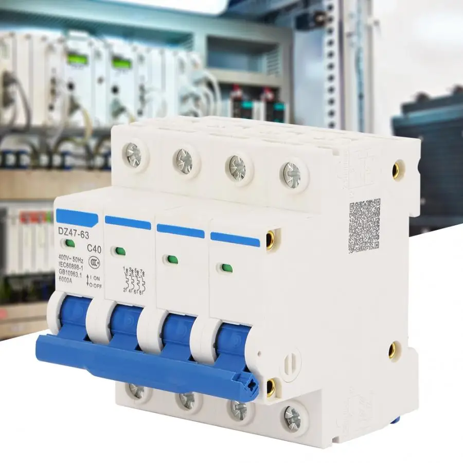DZ47 63 4P 40A 400V 50Hz миниатюрный выключатель мини воздушный автоматический с защитой
