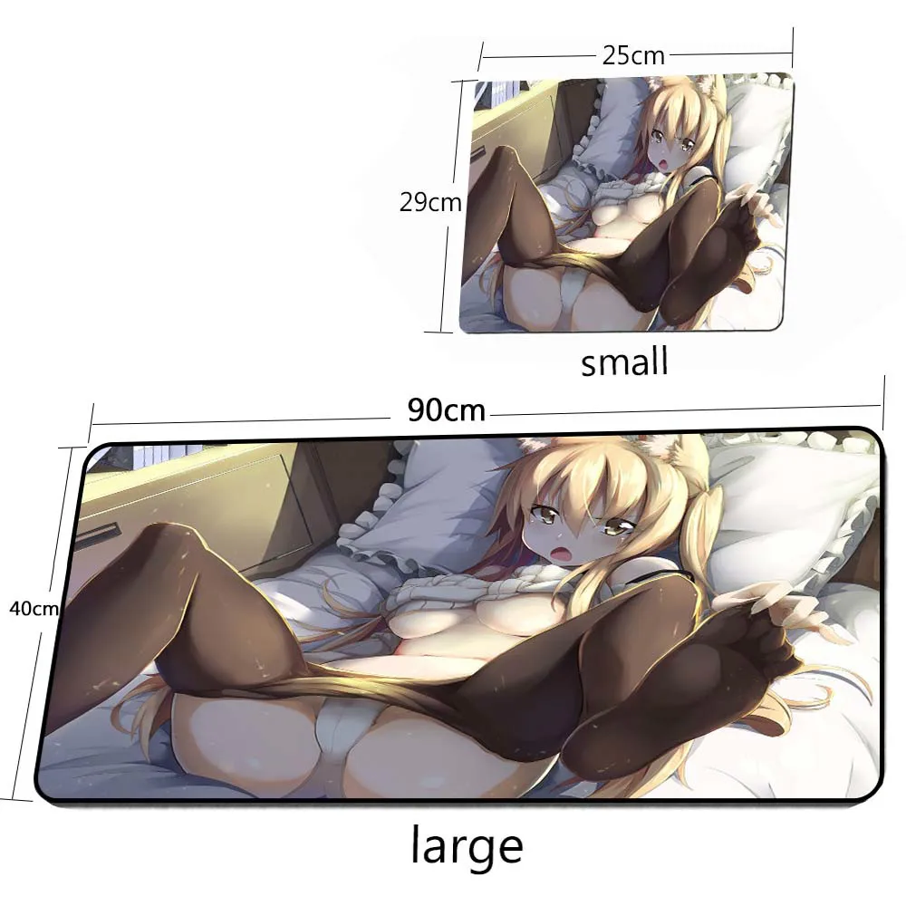Сексуальная аниме-девушка Самый дешевый геймерский коврик для мыши 900x400 мм