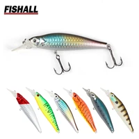 fishall jerkbait 60mm 6g 70mm 10g 90mm 15g floating minnow rattle sound long cast fishing lure bass pike trout bait