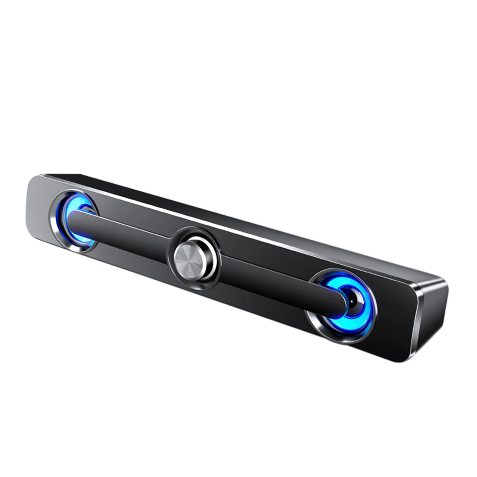

Computer Speaker Bluetooth Wireless And Wired Sound Bar USB Long Strip Mini Speaker For Desktop PC-White/Black