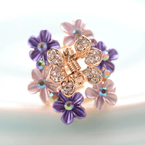 Заколка для волос в стиле ретро с изображением цветов|fashion hair jewelry|hair jewelryrhinestone clips
