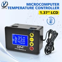 dc 12v 24v 20a ac 110v 220v 10a digital lcd microcomputer temperature controller 1 37 inch thermostat thermoregulator
