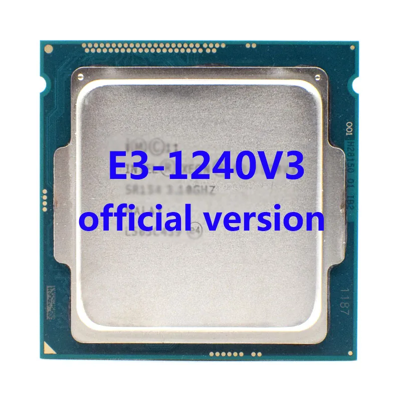 

E3-1240V3 Official Verasion CPU Intel Xeon rocessor 3.4Ghz 4-Core 8M TPD 80W FCLGA1150 For H81/B85 Motherboard