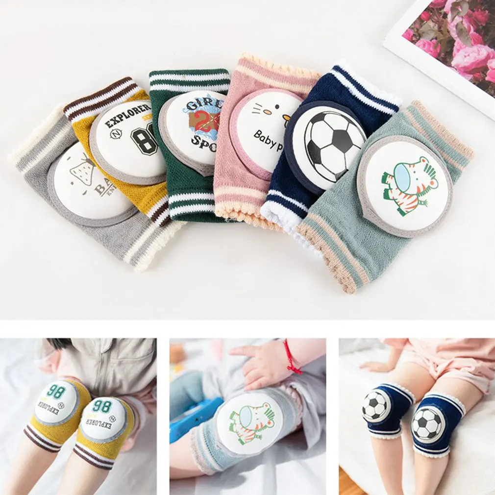 

1Pair Baby Knee Pad Protector Kids Safety Crawling Elbow Cushion Crawling Soft Cotton Newborn Infant Toddlers Leg Warmers