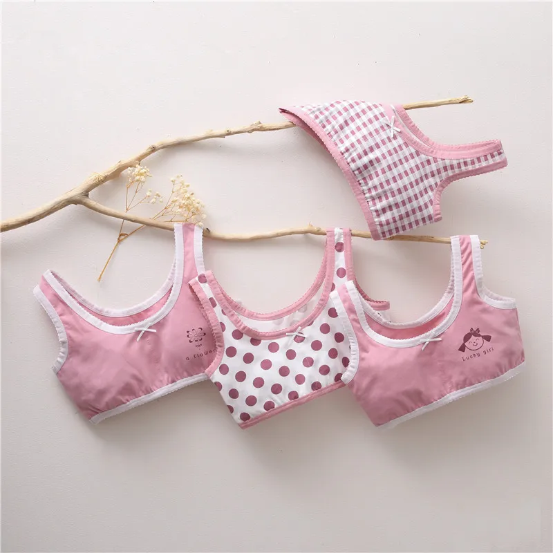 

Teen Sports Bra with Puberty Girl training Bra Children Underclothes New Teenage Kids Bra Girls Underwear Clothing Cotton bra