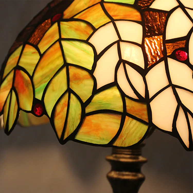 Тиффани настольная лампа витраж европейский барокко классический для гостиной