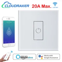 20a 4400w wifi tuya smart switch circuit breaker for high power home appliances compatible with alexa google home siri