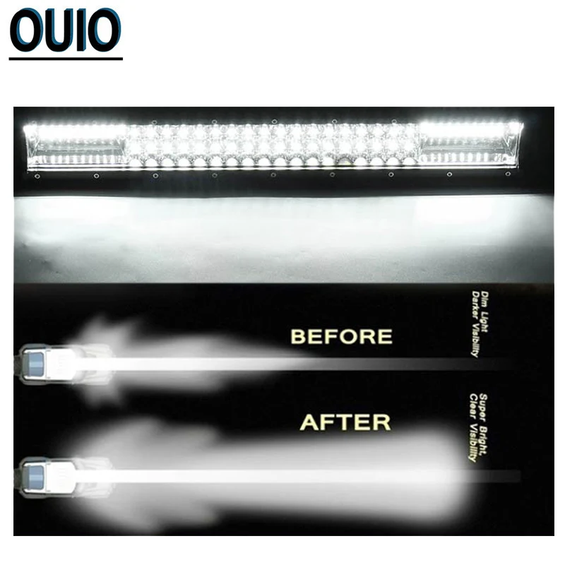 648 Вт 22 дюймов светодиодный рабочий светильник баров комбо 4x4 внедорожный бар для