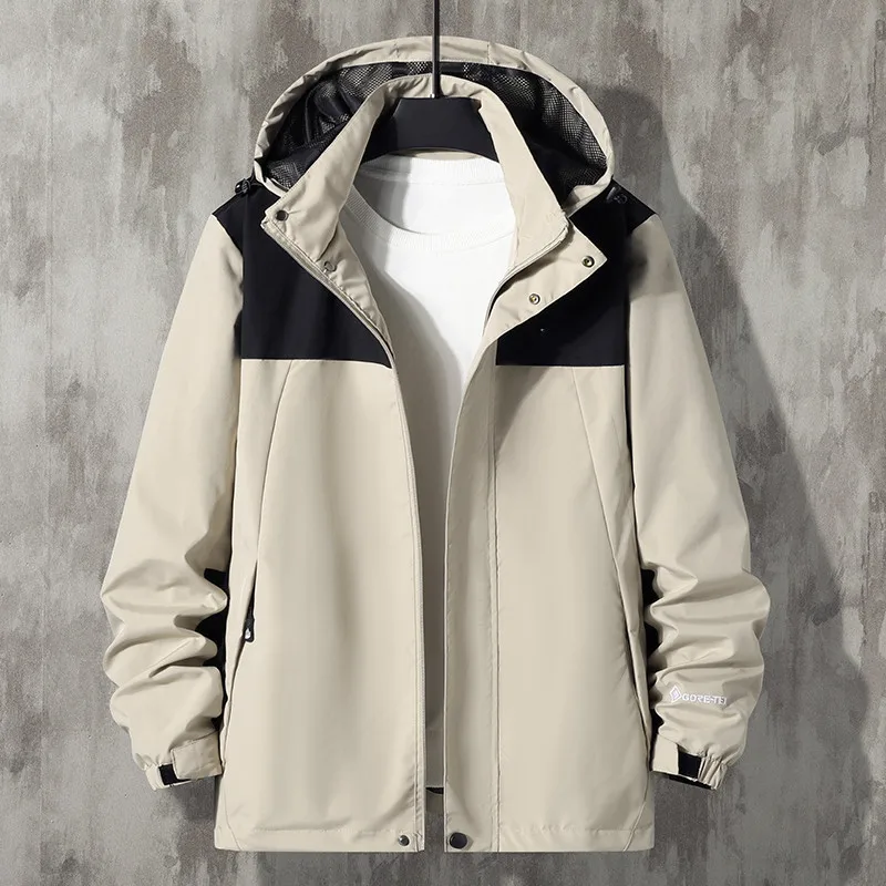 

Куртка TNF мужская с капюшоном, уличный непродуваемый дышащий пиджак с капюшоном, не водонепроницаемый костюм для скалолазания, осень 1:1