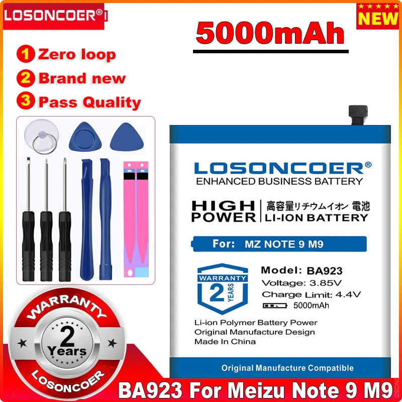 LOSONCOER 5000mAh BA923 Battery for Meizu Note 9 Note9 M9 ~In Stock | Мобильные телефоны и аксессуары
