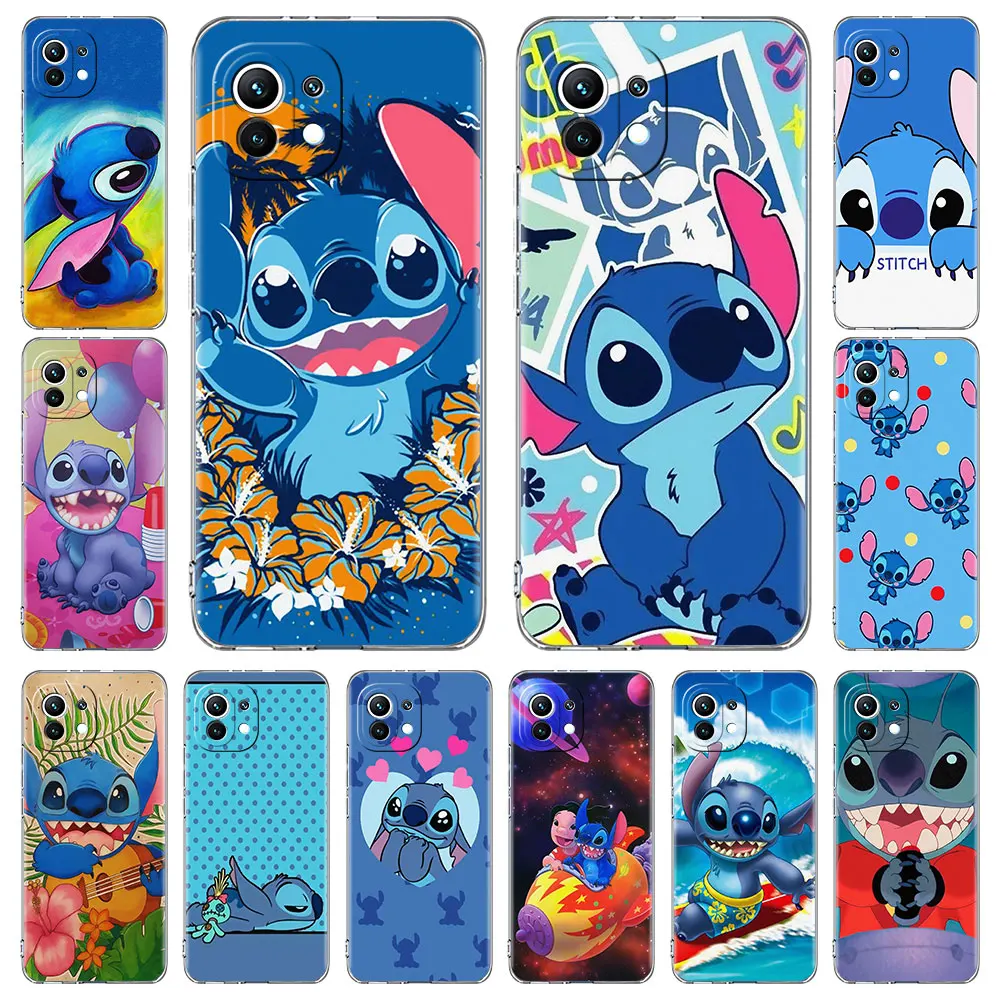 

Прозрачный чехол Artoon Лило Стич Охана для Xiaomi Mi 11 10T Pro Note 10 Lite 9 SE, роскошные прозрачные мягкие чехлы из ТПУ