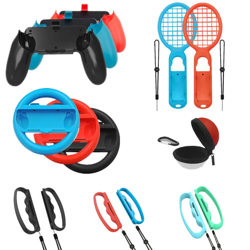 

2 Pcs Joy _con tation Steering Wheel For nintendo switch games Handle Grips Controller Grip kit for nintend switch Controllers