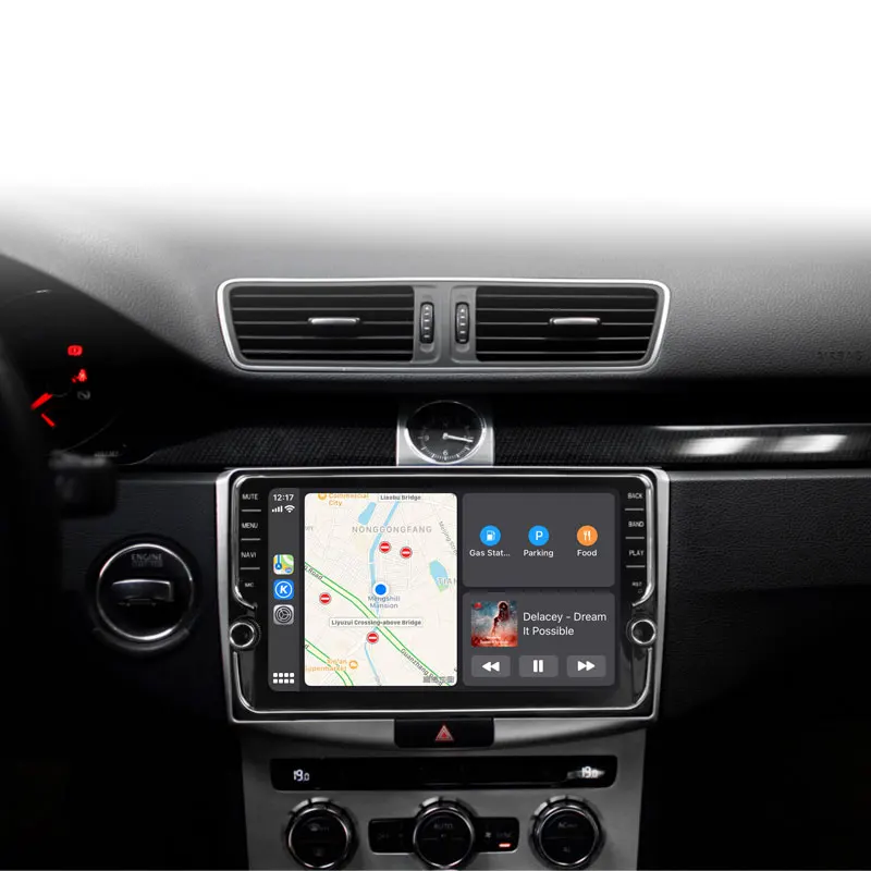 CarExc Автомагнитола Android 9,0 автомобильный Muiltmedia плеер для VW/Volkswagen/Magotan/CC/Passat B6 B7 головное устройство встроенный CarPlay с gps-навигацией без DVD