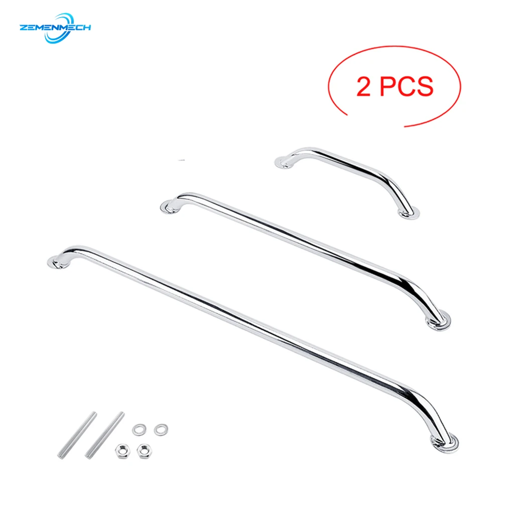 

2PCS Marine Grade SS 316 Grab Handle Door Handrail Grip Rail Grab Bar Handle with Bolt Boat Hatch Yacht Marine Bathroom Hardware