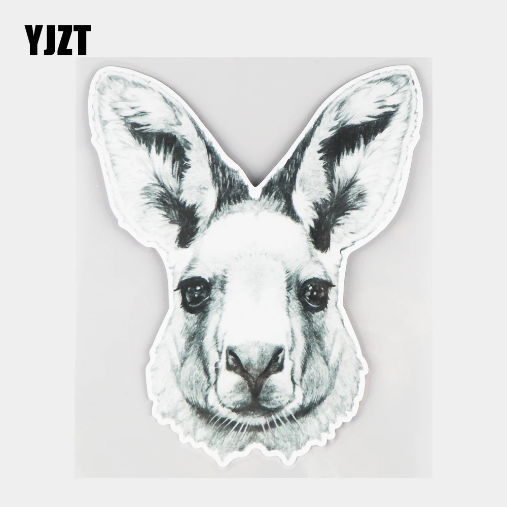 YJZT 14 4 × 17 2 см ручная роспись художественный Аватар кенгуру украшение кузова