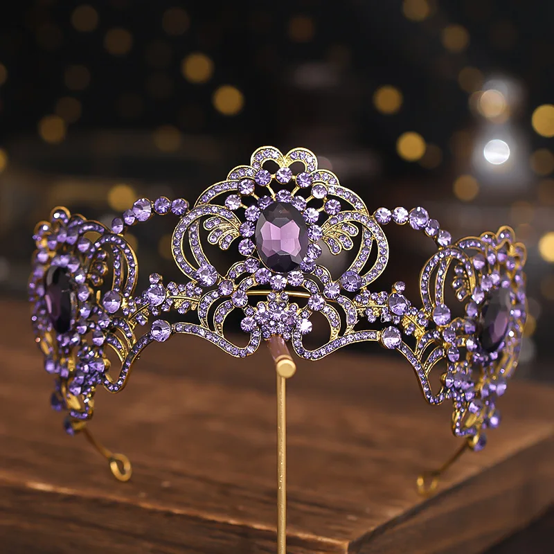 

New Girl Crystal Tiaras Woman Bridal Crowns Wedding Hair Accessories Festival Prom Diadem Headdress Hair Jewelry