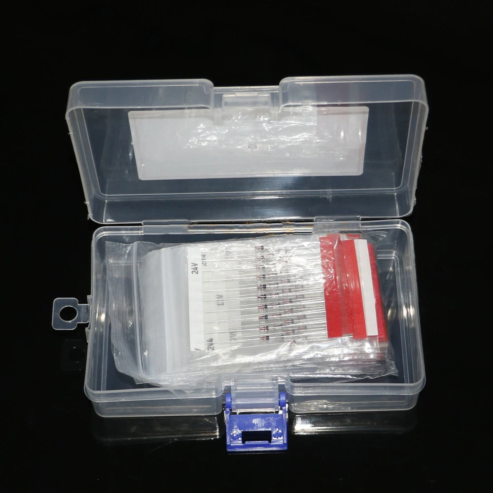 

300pcs/lot 30 Kinds 1/2W 0.5W (2V-39V) Zener Diode Kit Combination Set Fast Switching Schottky Voltage Regulator