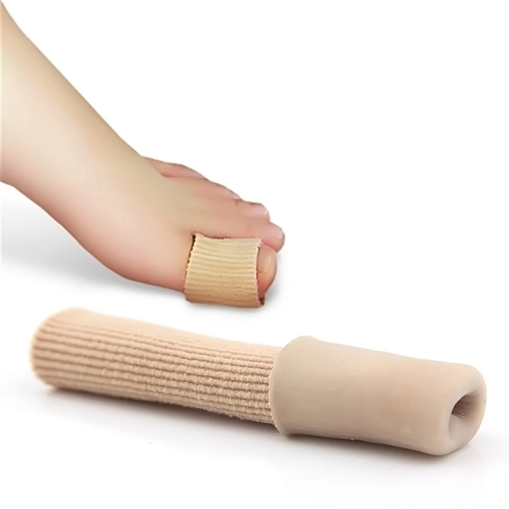 Из 2 предметов ПВХ ткань пальцы трубка протекторы сепаратор для пальцев ноги