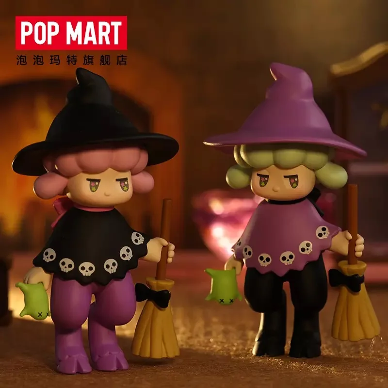 POPMART-caja ciega Pan Shen Serie de Halloween Original, figura de juguete, estilo lindo, Personaje de Anime, regalo sorpresa de cumplea&ntilde;os-3