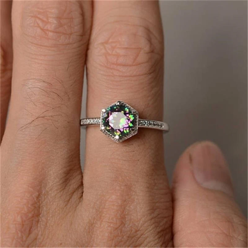 Лошадь глаз золотые кольца синий камень заполненный лист кольцо обручальное