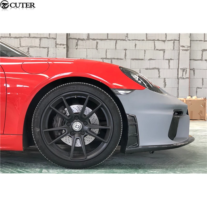 718 GT4 Стиль FRP из углеродного волокна передний бампер автомобиля Тюнинг пакет для