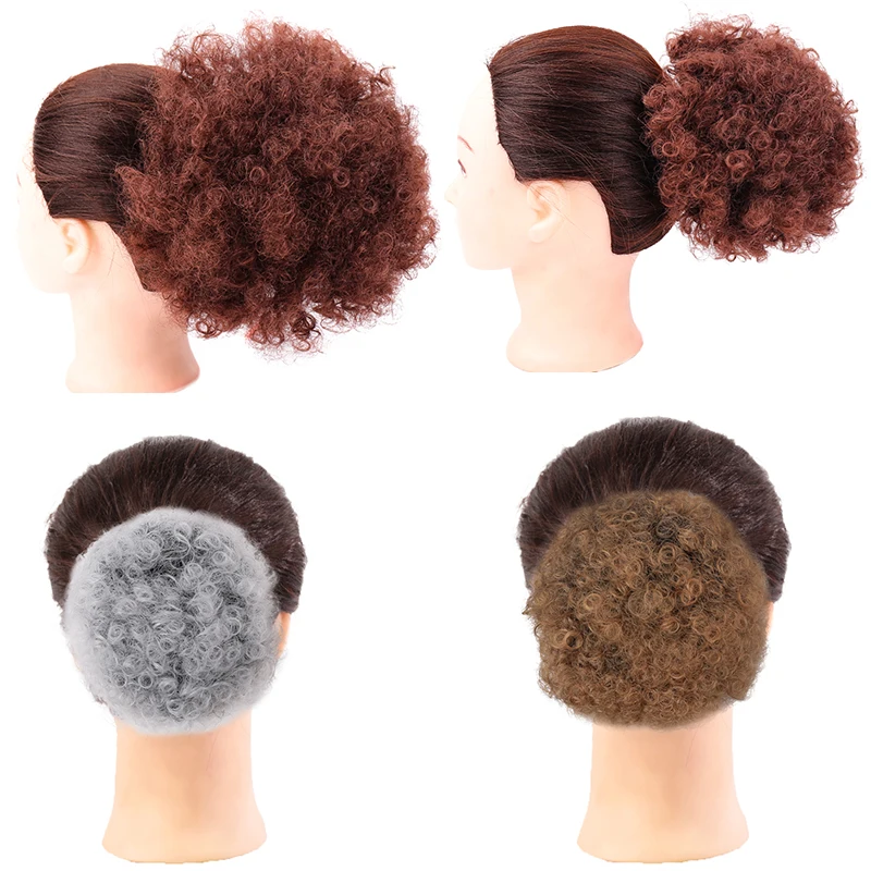 Африканский пучок MANWEI в африканском стиле короткий кудрявый на шнурке для