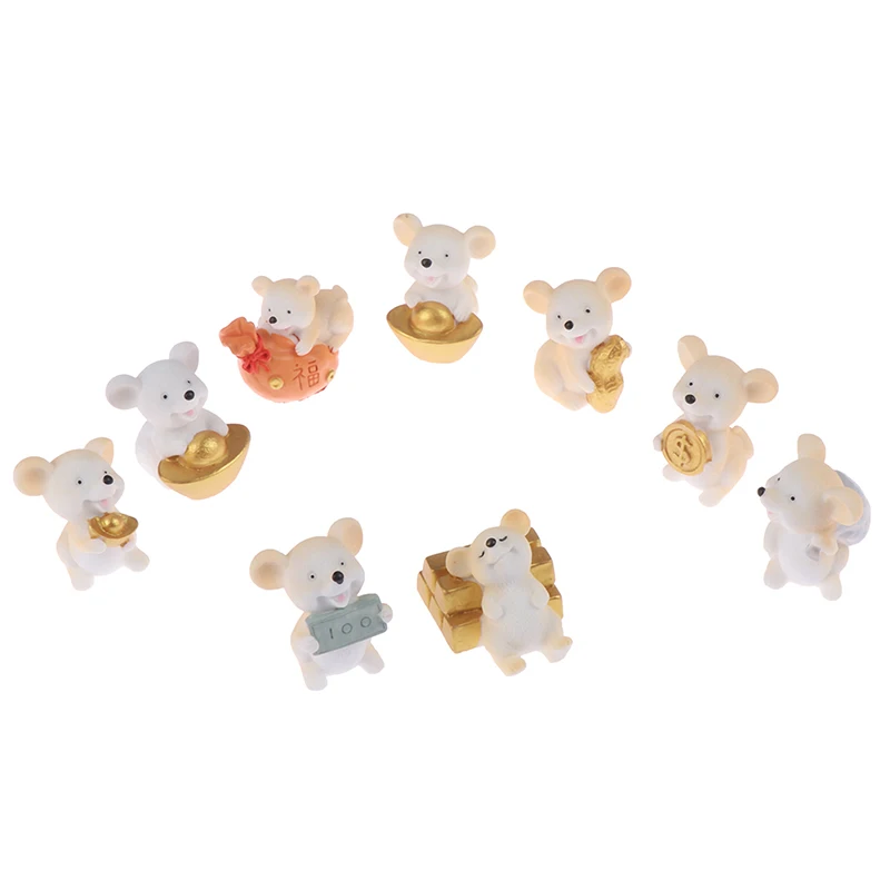 Мультфильм экшн фигурки животных Lucky состояние отправки денежных средств Мышь