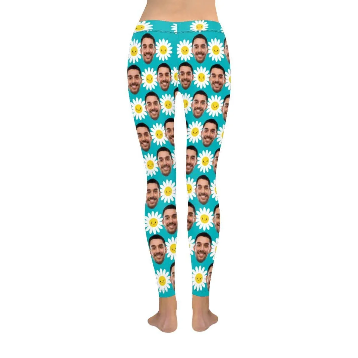 

Custom Face Daisy All-Over Low Rise Yoga Leggings