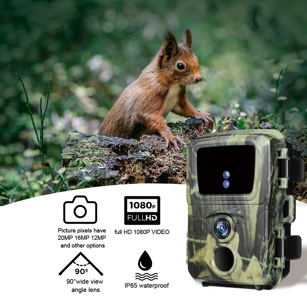 Мини-фотоловушка для охоты 20 МП s Mini600 1080P | Спорт и развлечения