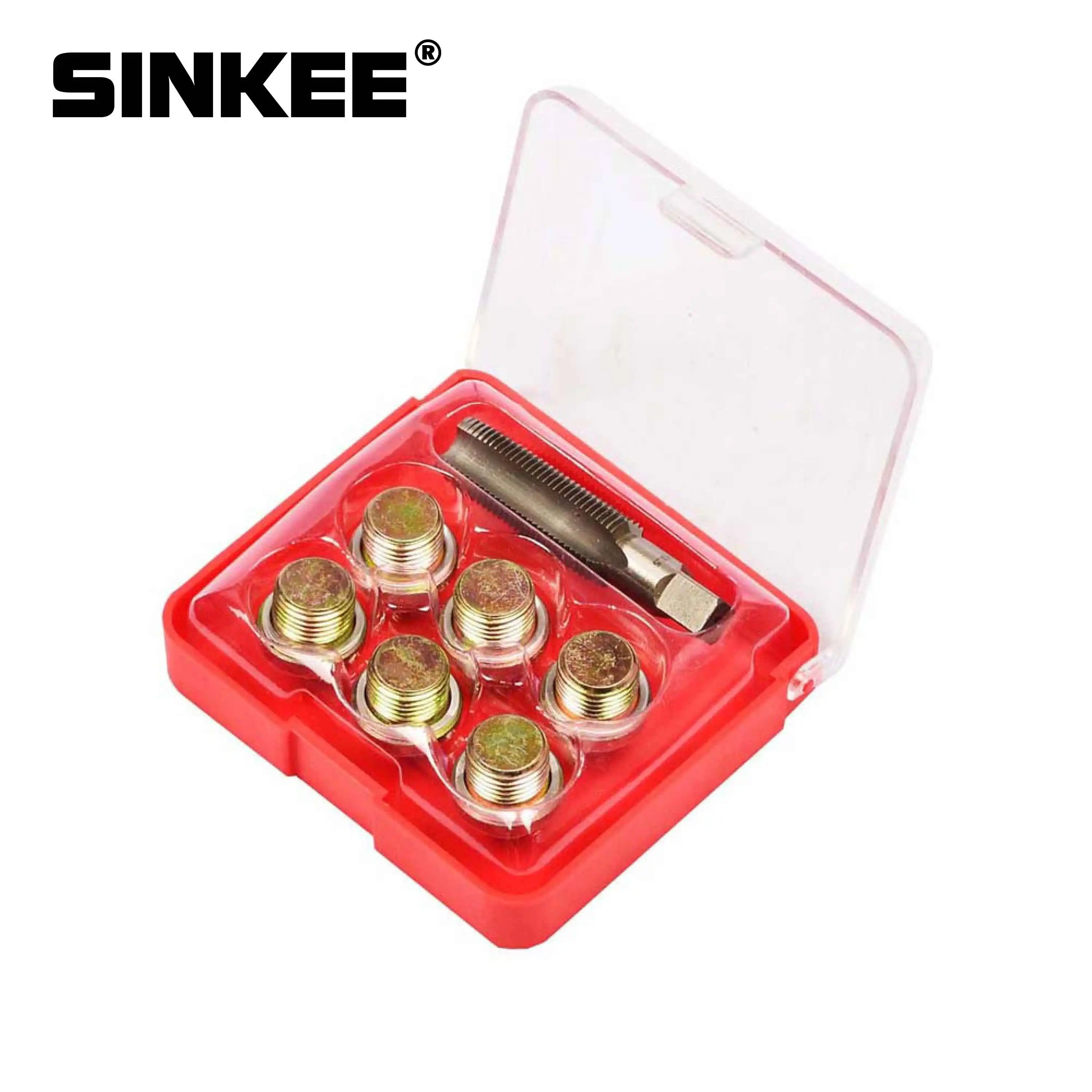 

7 pcs M17 Oil Sump Pan Stripped Thread Repair Set Automotive Drain Tool