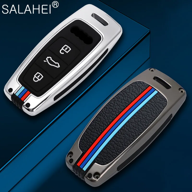 

Защитный чехол из цинкового сплава для Audi A6 A7 A8 E-tron Q5 Q8 C8 D5 2018 2019, автомобильные аксессуары