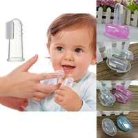 soft silicone finger toothbrush kit newborn baby kids infant healthcare kits teeth massager brush