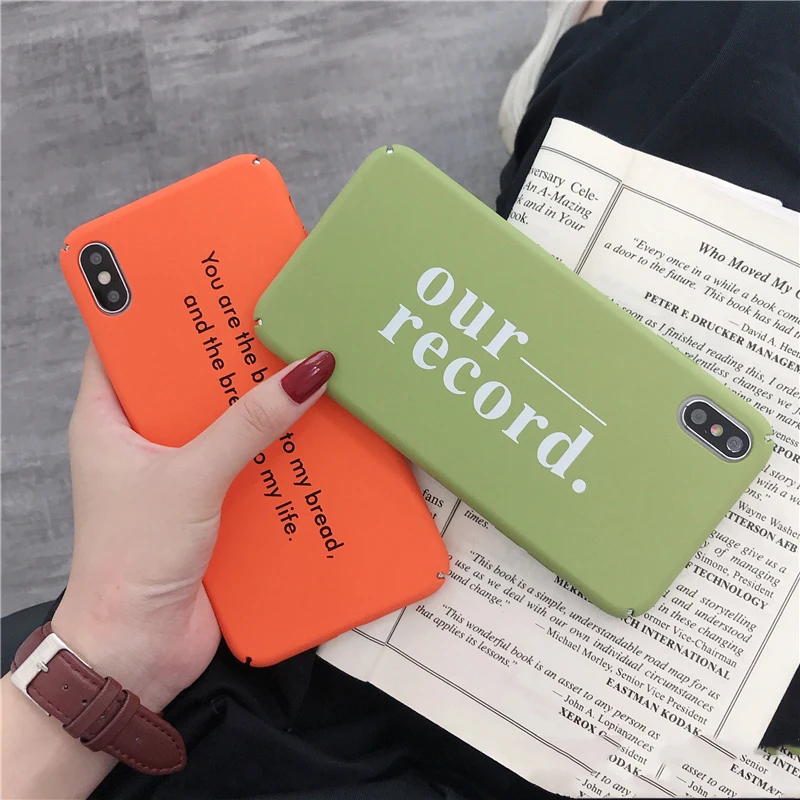 Милый чехол для телефона для iPhone 8 Plus, оранжевый светильник, синяя жесткая задняя крышка из поликарбоната для iPhone X, XR, XS Max, 7, 6 S Plus, 5, 5S, SE, чехол s