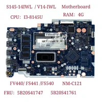 nm c121 for lenovo ideapad s145 14iwl v14 iwl laptop motherboard cpui3 8145u ram4g fru5b20s41747 5b20s41761 test ok