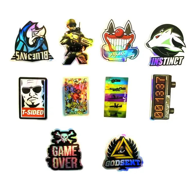 Мультяшные водонепроницаемые наклейки CS GO из ПВХ для мотоцикла скейтборда