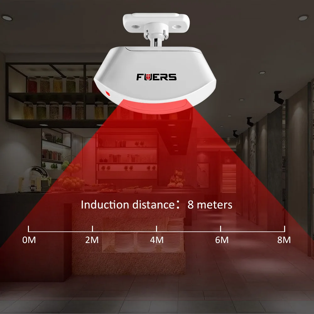 panic button for elderly Fuers Wireless PIR Sensor Motion Detector 433Mhz P817 Alarm Sensor For G95 G34 M557 Wifi GSM Alarm System Home Security Alarm traffic light