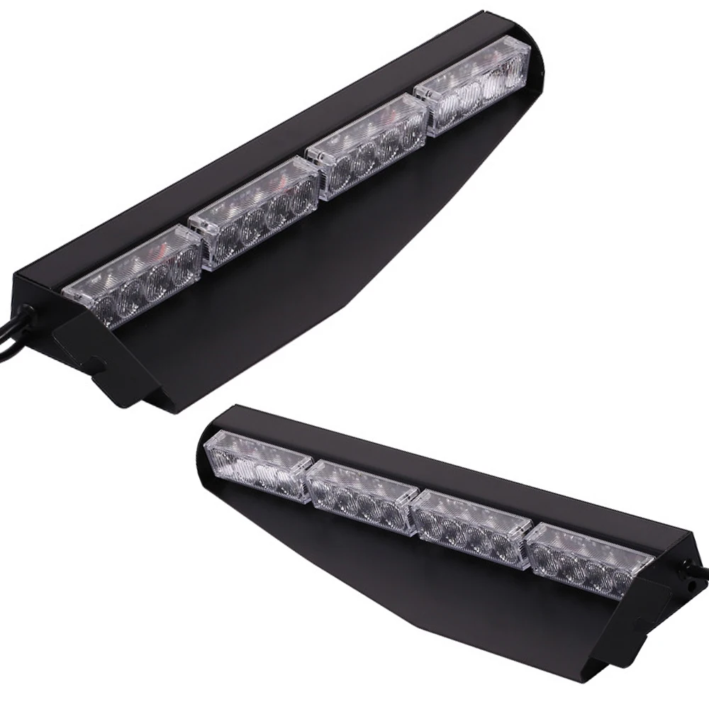 Castaleca Полицейская машина огни 32LED Предупреждение проблесковым маячком 12/24V аварийного предупреждающий туман свет 15 режимов освещения стайлинга автомобилей