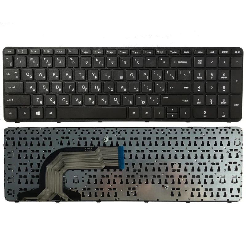 

Russian Keyboard for HP pavilion AER65700010 AER65700310 SG-59800-XAA RU black laptop keyboard with farme