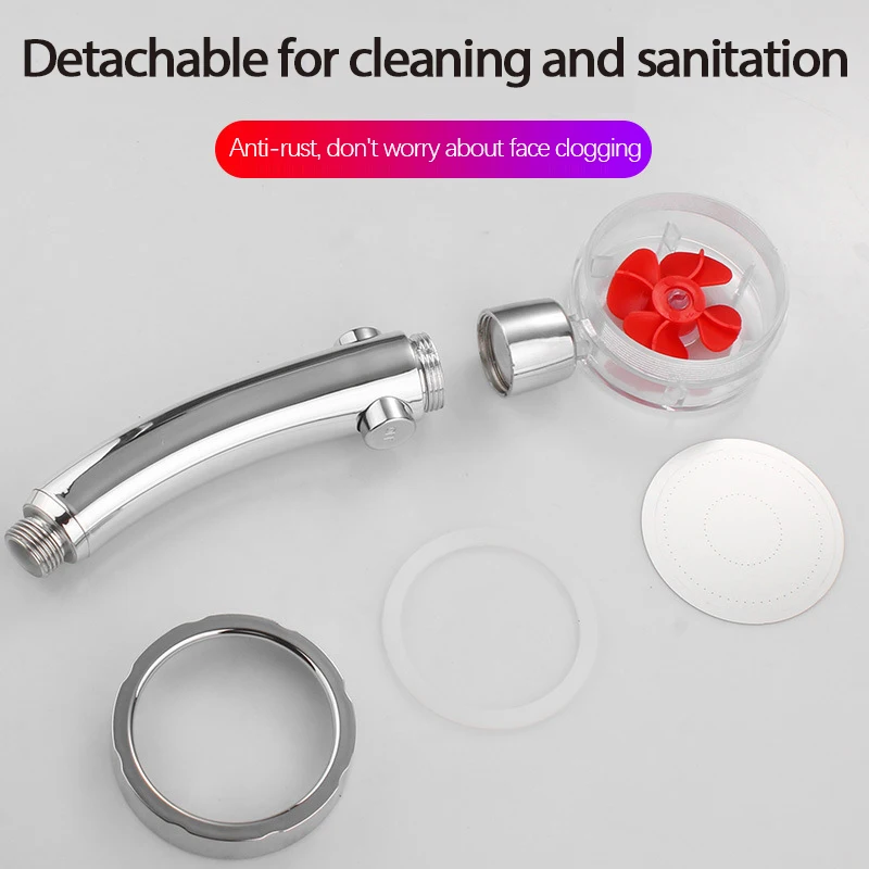 High Pressure Water Saving Spray Shower Head 360 Rotated Rainfall Bathroom Hand-held Pressurized Massage | Обустройство дома