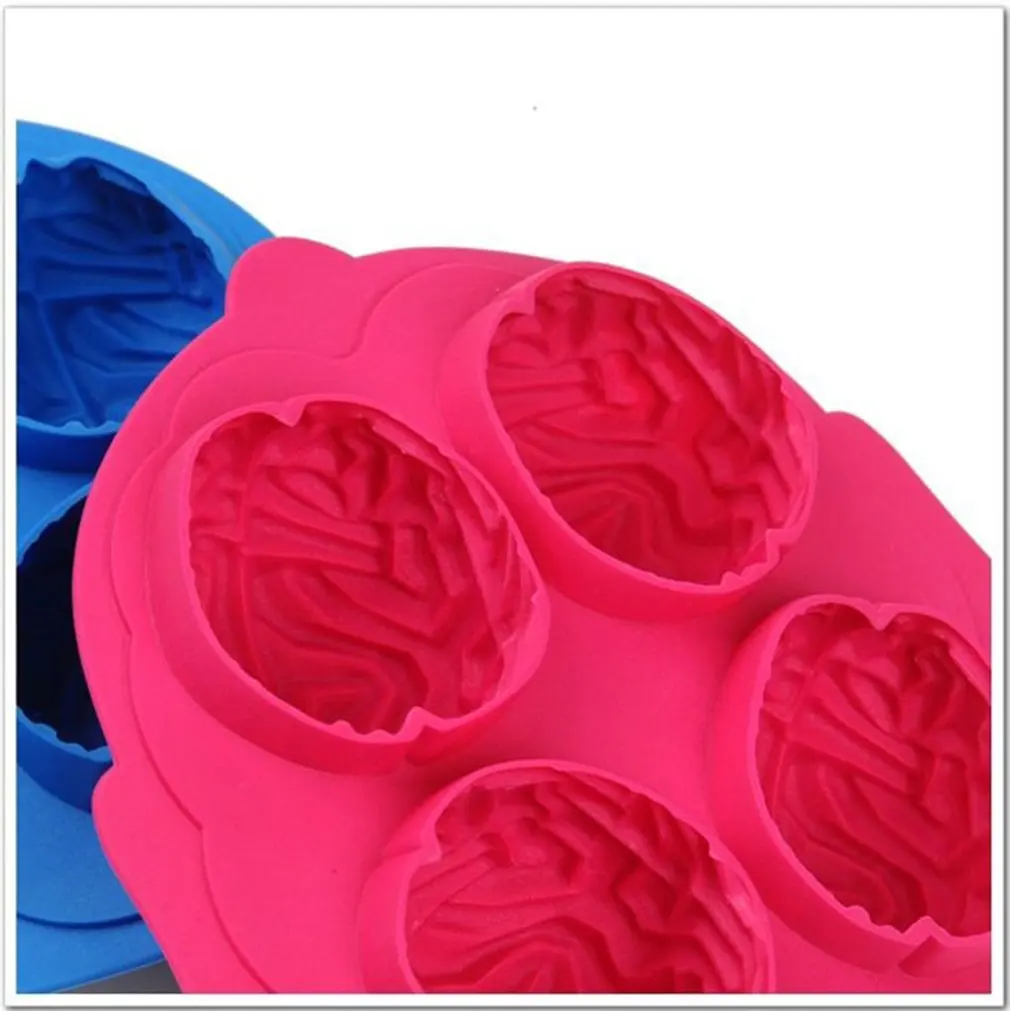 Кубики для льда Brain инструменты Хэллоуина забавная силиконовая форма украшение