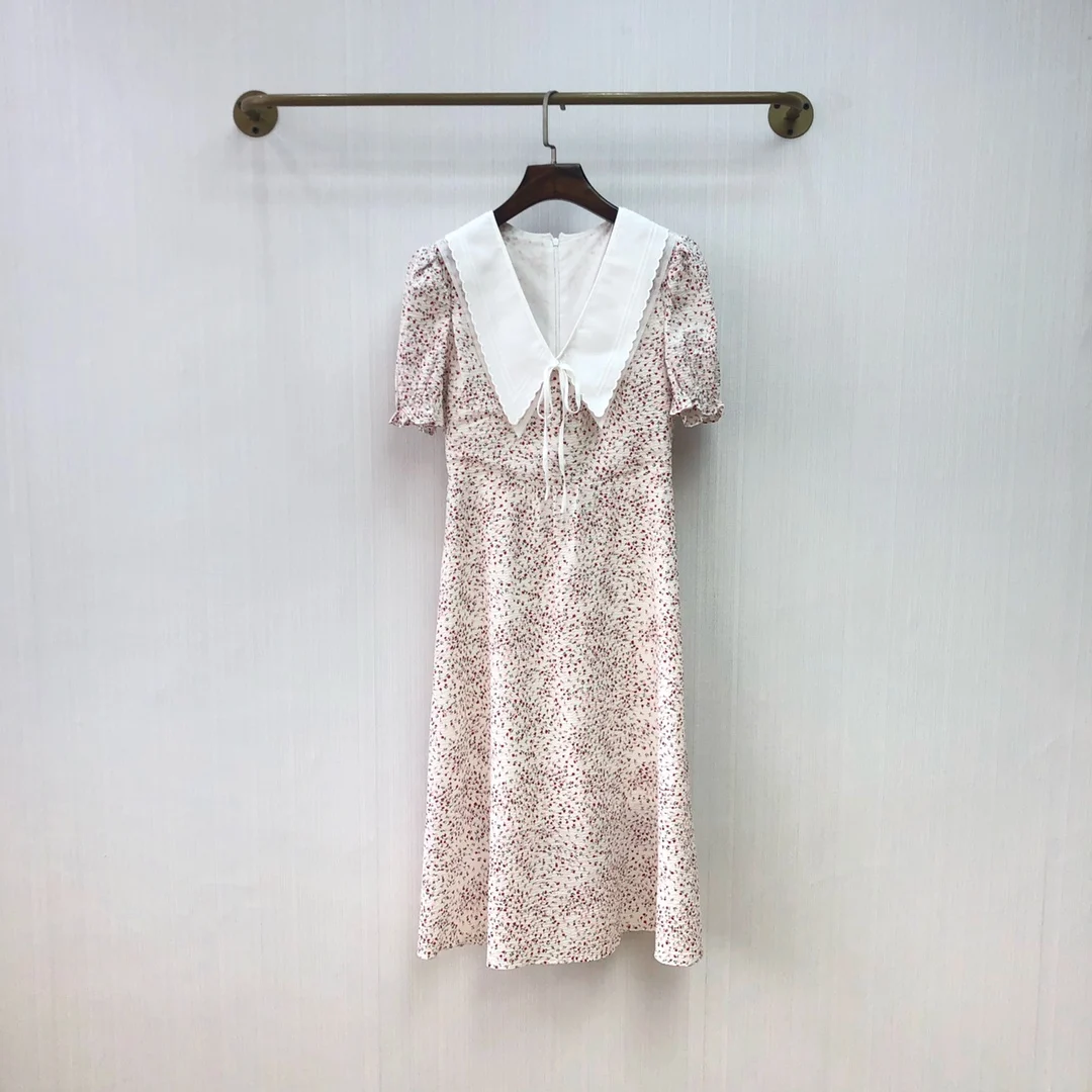 2021 летнее Новое Стильное розовое Тюльпановое текстурное соленое платье с