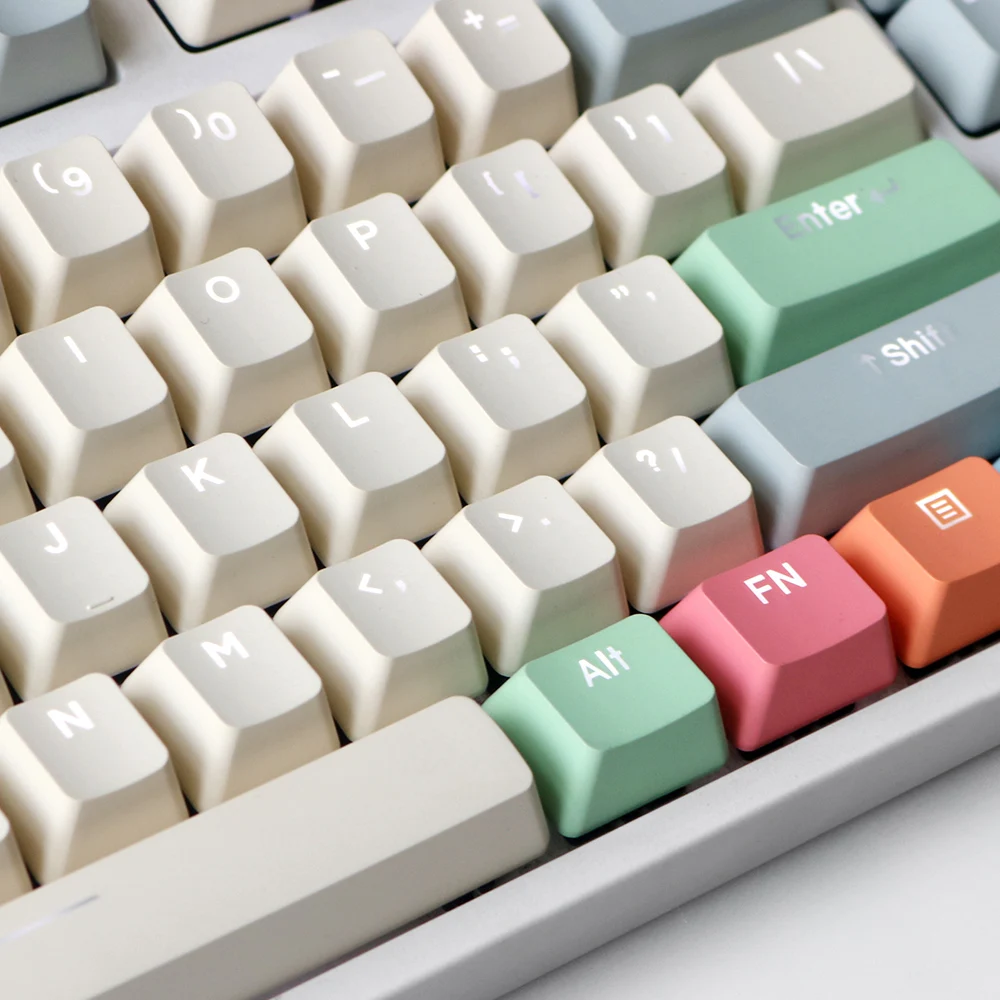 Тканевый цветной дизайн PBT Keycaps с подсветкой для Cherry Mx Switch 87 104 108 клавиш