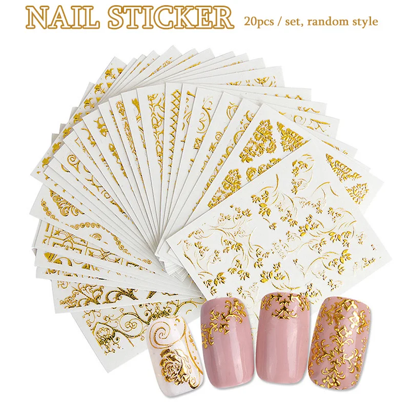 

Nail Art Stickers DIY Fingernail Decorations Nail Supplies Manicure Decorations For Women Girls WD