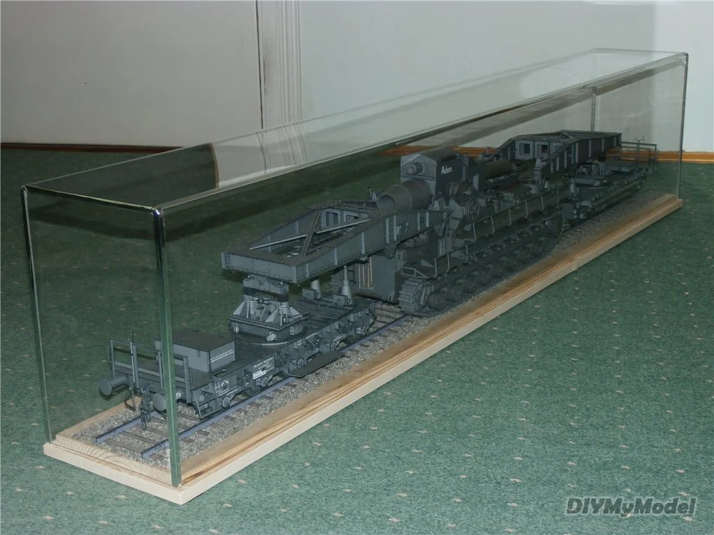DIYMyModeI-rompecabezas de juguete hecho a mano, modelo de papel artesanal alem&aacute;n Schnabel wagon, regalo, utillaje de pel&iacute;cula-0