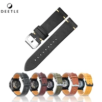 genuine leather watchbadns 20mm 22mm 24mm dark brown woemn men cowhide watch band strap watch accessories