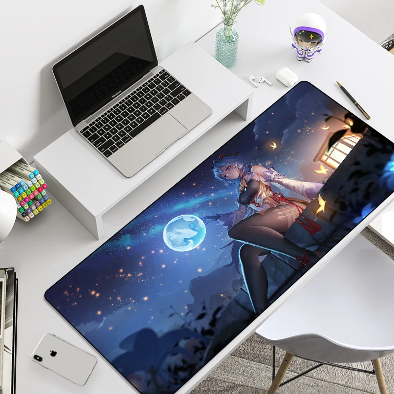 

Anime Beautiful Girl Starry Sky HD Couple Mouse Pad Game Accessories Computer Game Table Mat Desktop Decoration MousePadXXL40X90