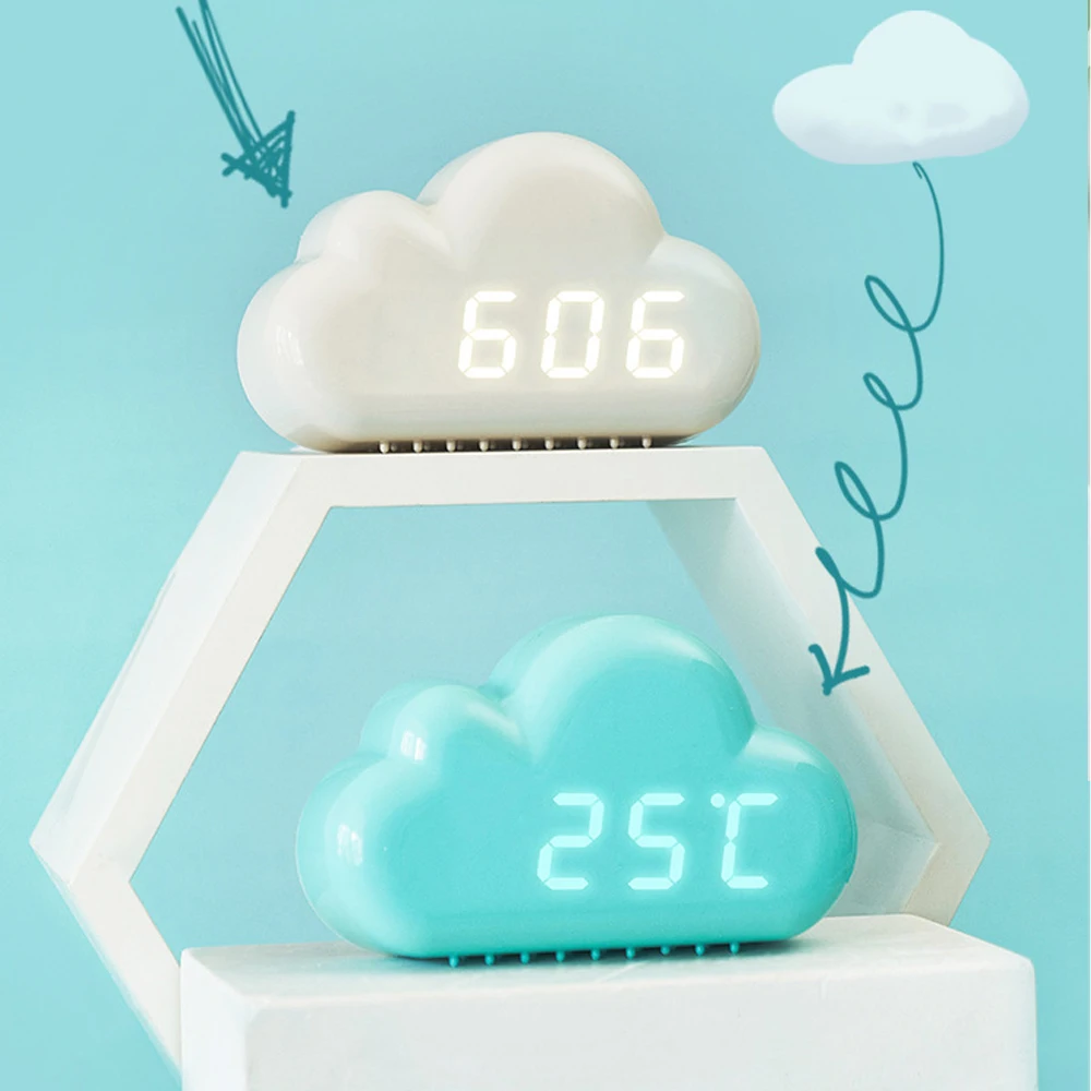 Необычный дизайн Двухцветные светодиодные лампы Usb-часы с аккумулятором