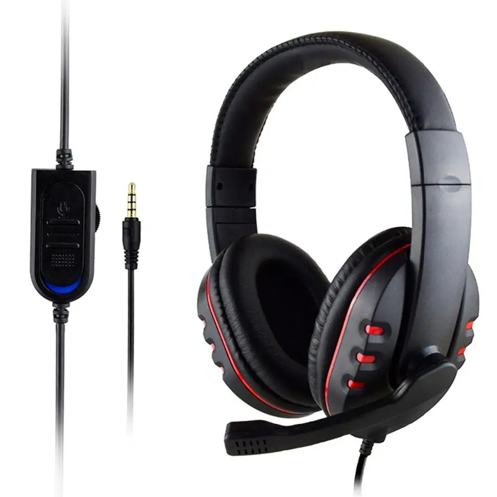 

Universal 3.5mm Wired Gaming Headset Ergonomic Desigh Earphone HD Microphone Low Bass Music Headphone For Xbox-ONE PS4