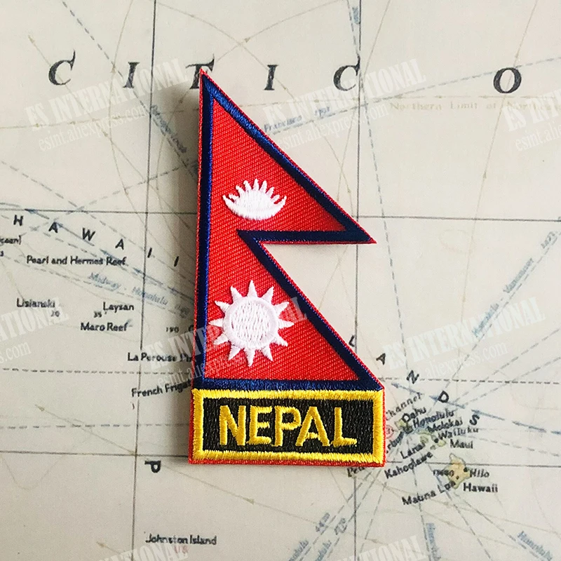 Нашивки с национальным флагом Непала повязка на руку нашивки вышивкой и заколка