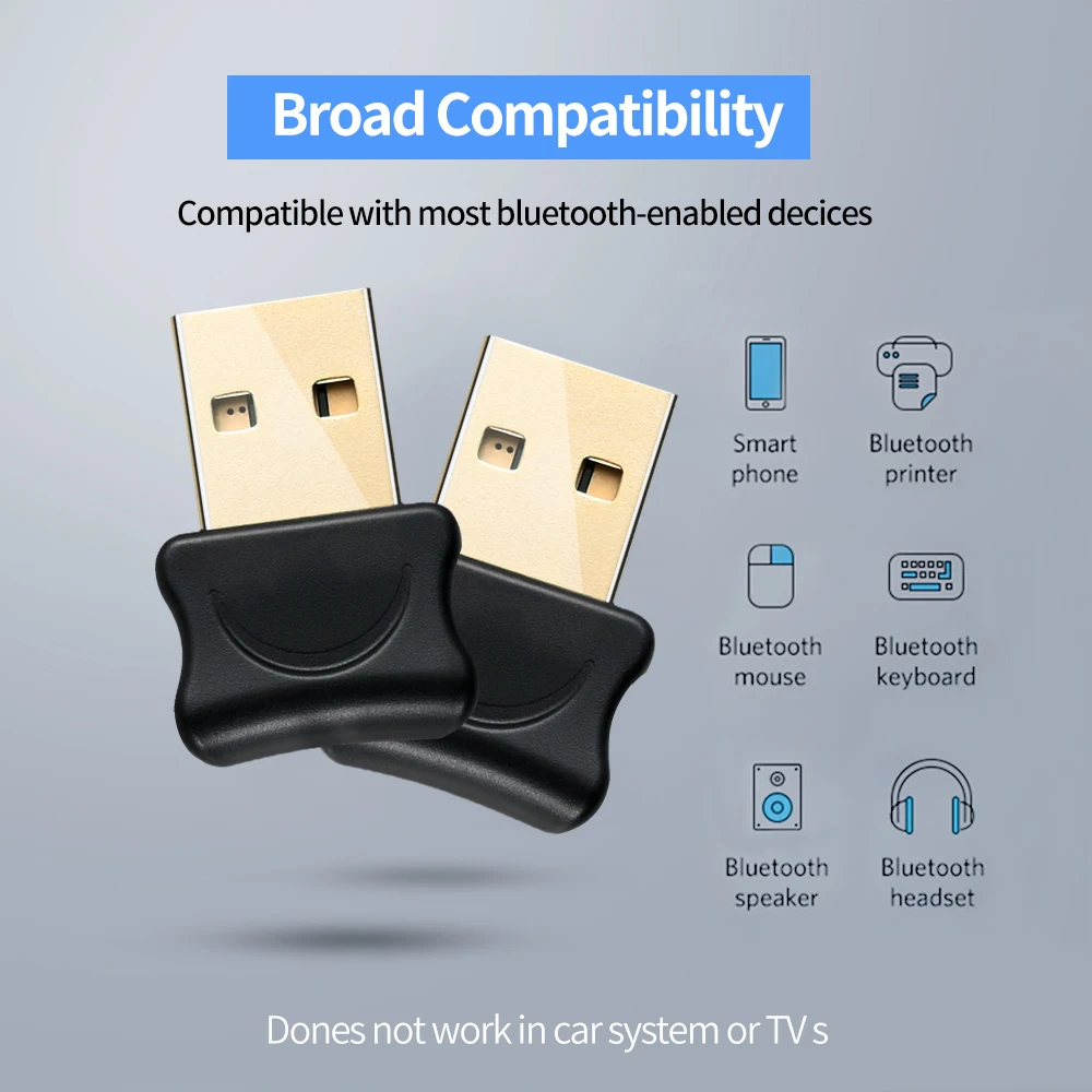 Bluetooth 5 0 адаптер USB передатчик приемник беспроводной ключ для наушников аудио ПК